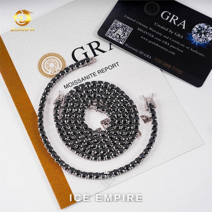 Iced Out Rose Gold Plated Moissanite Cuban Chain