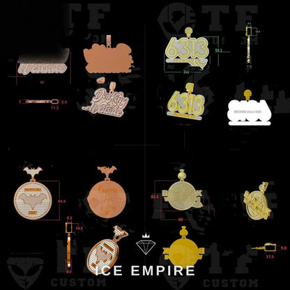 Iced Out 925 Silver Pendant
