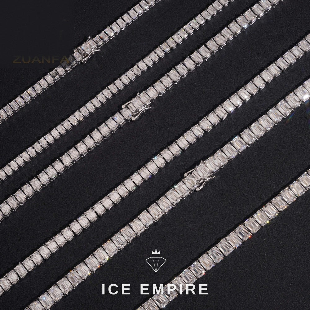 Iced Out Gold Plated Moissanite Cuban Chain