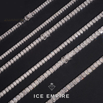 Iced Out Gold Plated Moissanite Cuban Chain