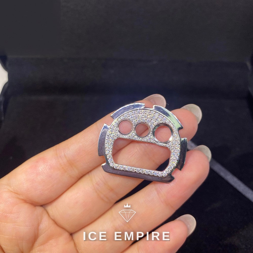 Iced Out 925 Silver Moissanite Watch