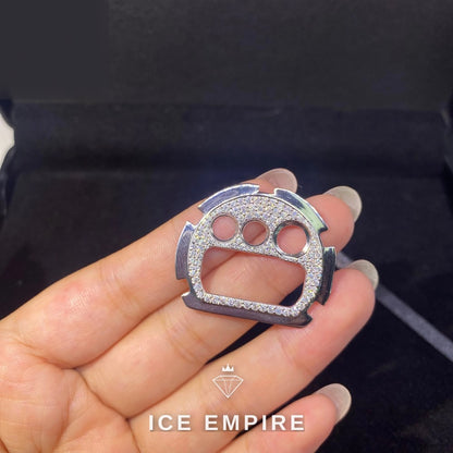 Iced Out 925 Silver Moissanite Watch