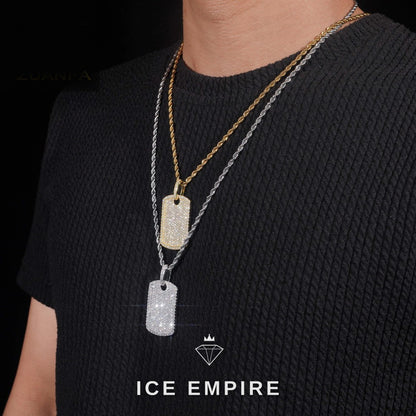 Iced Out Cross Rose Gold Plated Pendant