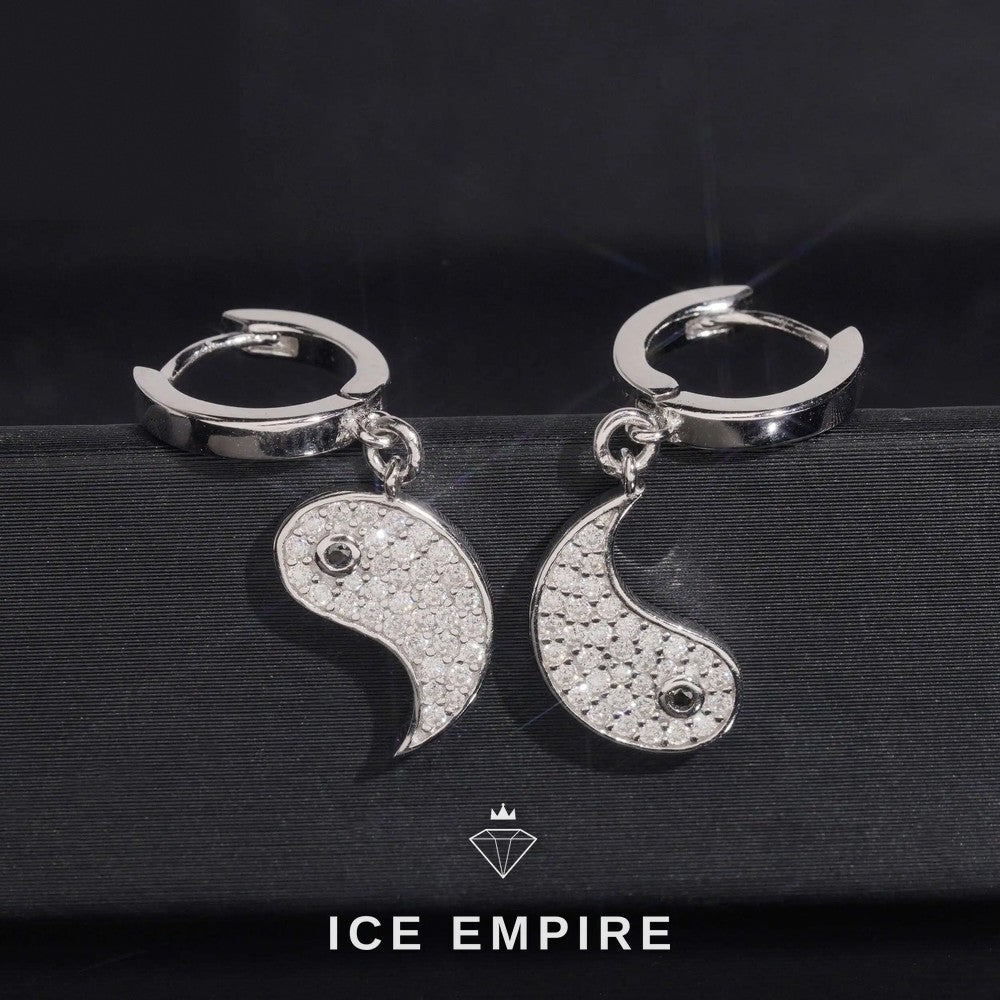 Iced Out 925 Silver Moissanite Earrings