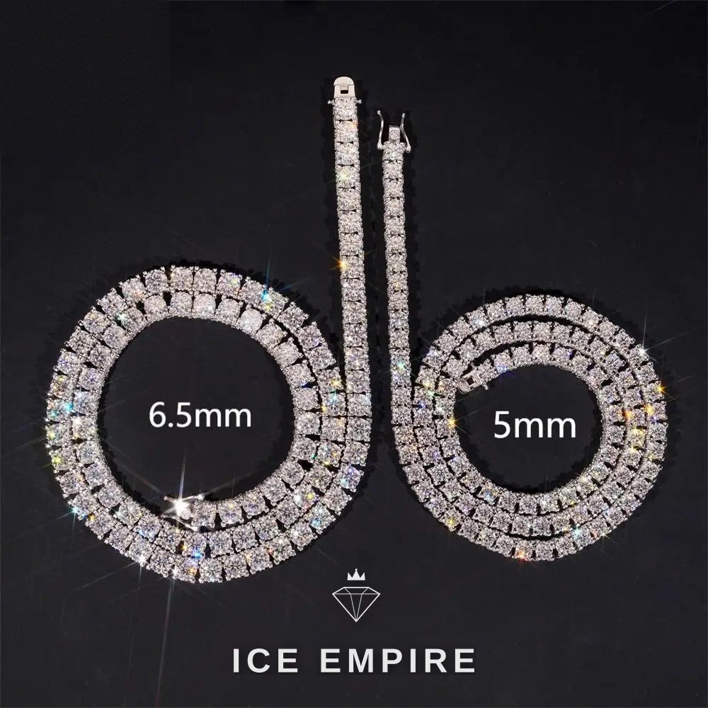 Iced Out Gold Plated Moissanite Cuban Chain