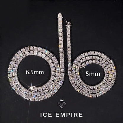 Iced Out Gold Plated Moissanite Cuban Chain