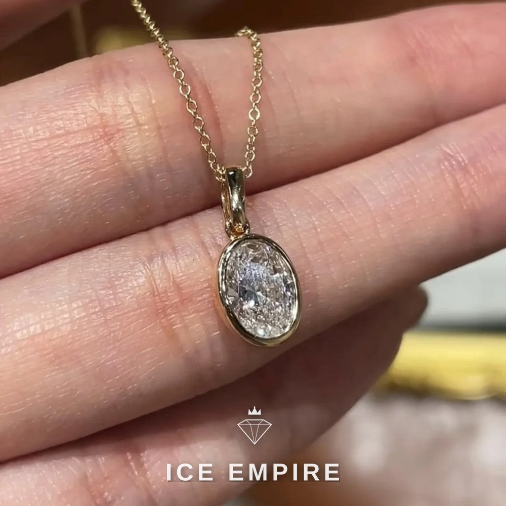 Iced Out Gold Plated Lab Grown Diamond Chain