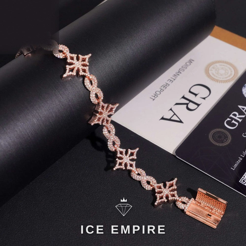 Iced Out Gold Plated Moissanite Cuban Chain