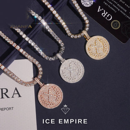 Iced Out 925 Silver Pendant