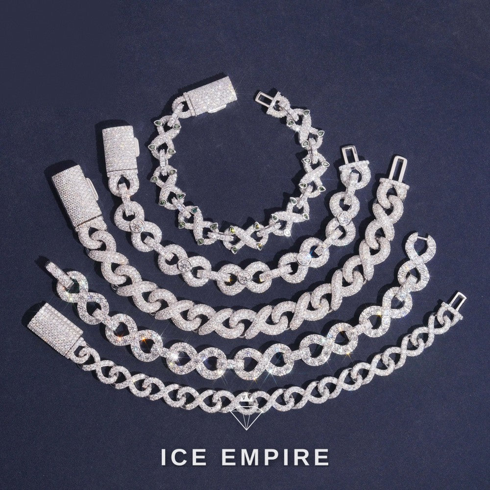 Iced Out Gold Plated Moissanite Cuban Chain