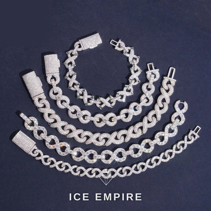 Iced Out Gold Plated Moissanite Cuban Chain