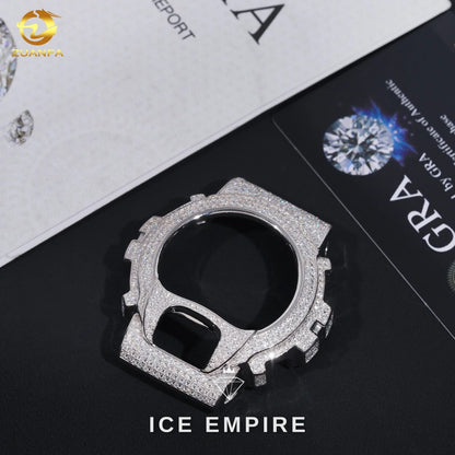Iced Out 925 Silver Moissanite Watch