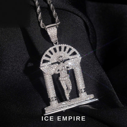 Iced Out 925 Silver Moissanite Pendant