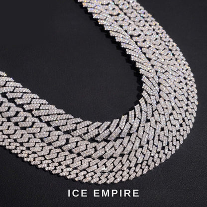 Iced Out Rose Gold Plated Moissanite Cuban Chain