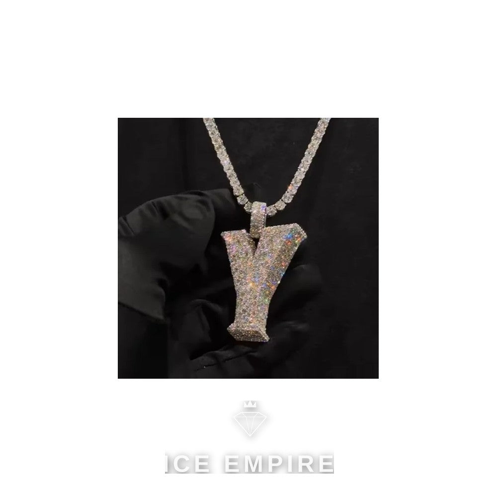Iced Out Baguette Rose Gold Plated Cuban Chain