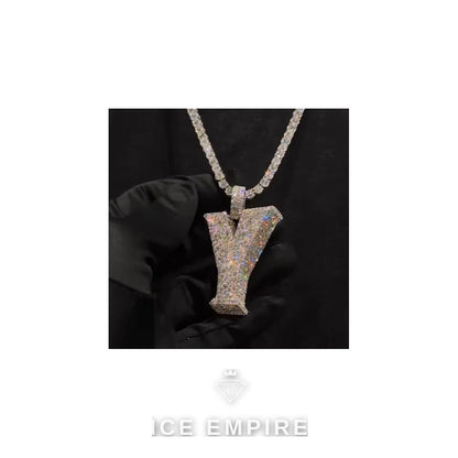 Iced Out Baguette Rose Gold Plated Cuban Chain