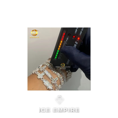 Iced Out Rose Gold Plated Moissanite Cuban Chain