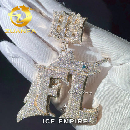 Iced Out Baguette Rose Gold Plated Cuban Chain