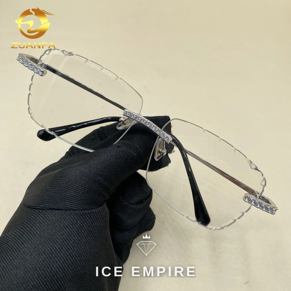 Iced Out 925 Silver Glasses