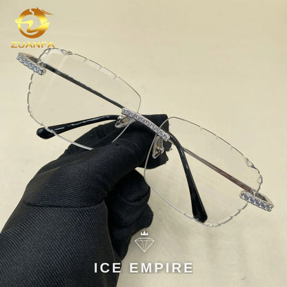 Iced Out 925 Silver Glasses