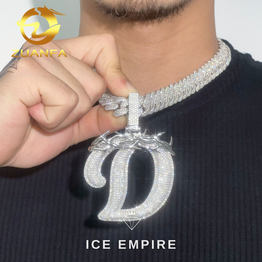 Iced Out Rose Gold Plated Moissanite Cuban Chain