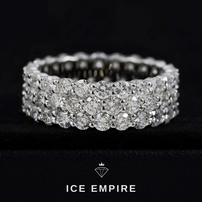 Iced Out 925 Silver Lab Grown Diamond Ring
