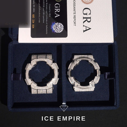 Iced Out 925 Silver Moissanite Watch