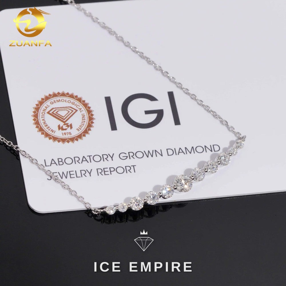 Iced Out 925 Silver Lab Grown Diamond Pendant