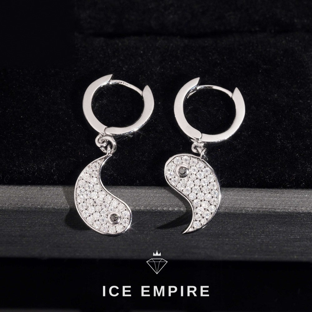 Iced Out 925 Silver Moissanite Earrings