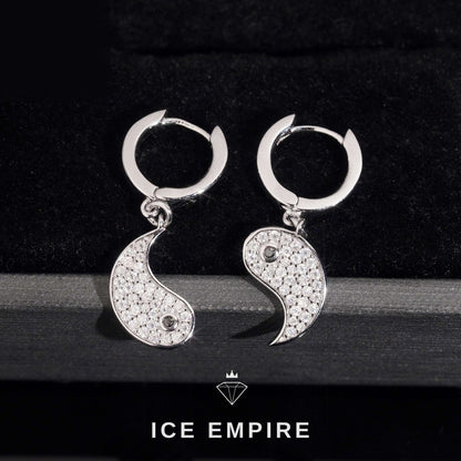 Iced Out 925 Silver Moissanite Earrings