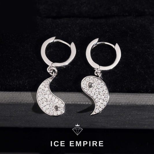 Iced Out 925 Silver Moissanite Earrings