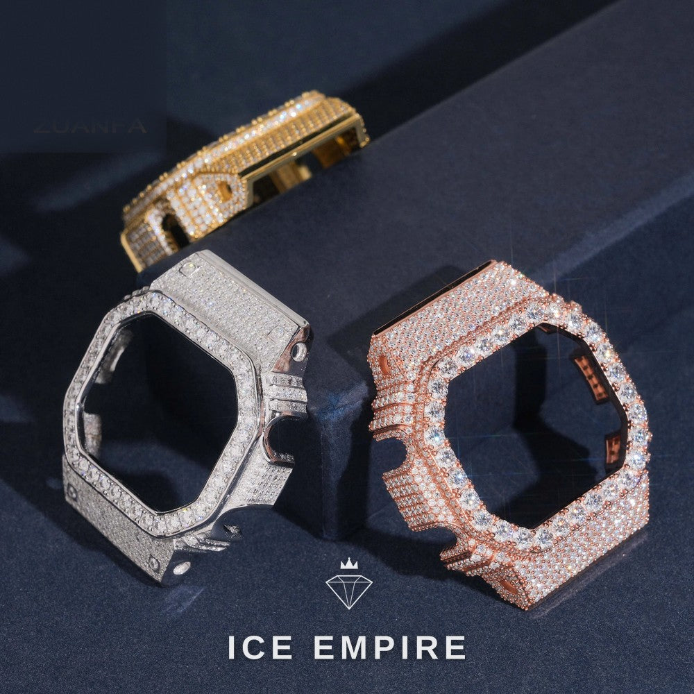 Iced Out 925 Silver Moissanite Watch