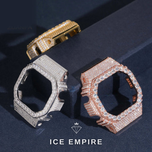 Iced Out 925 Silver Moissanite Watch
