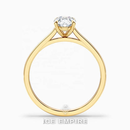 Iced Out Gold Plated Lab Grown Diamond Wedding Band