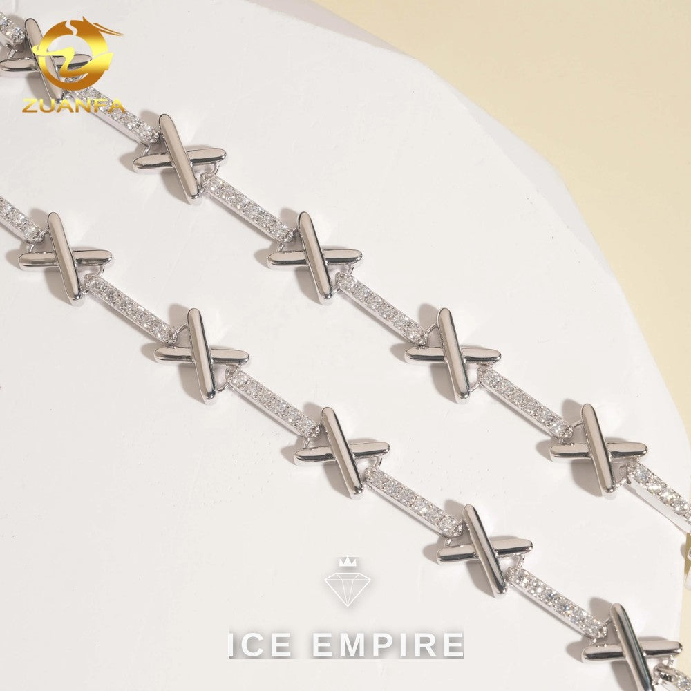 Iced Out 925 Silver Moissanite Bracelet