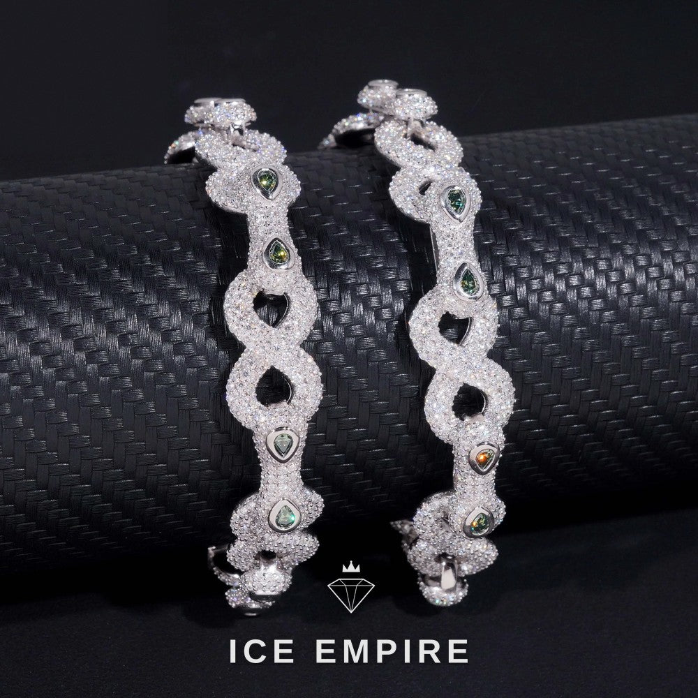 Iced Out 925 Silver Moissanite Cuban Chain