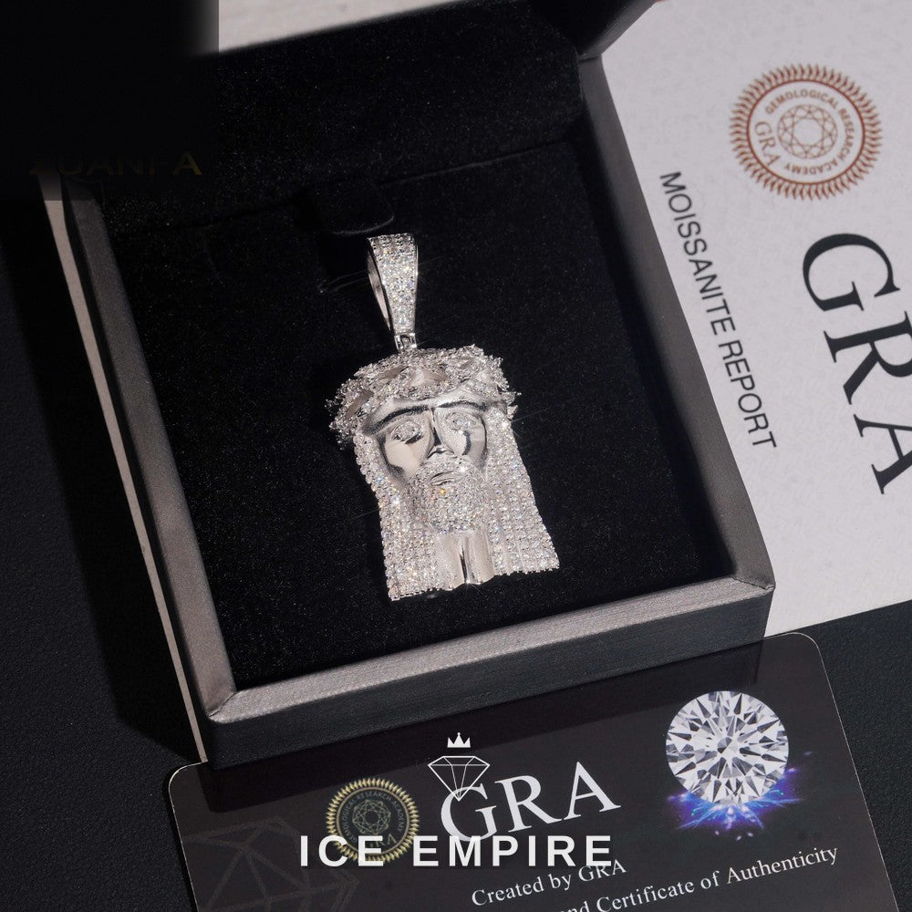 Iced Out 925 Silver Pendant