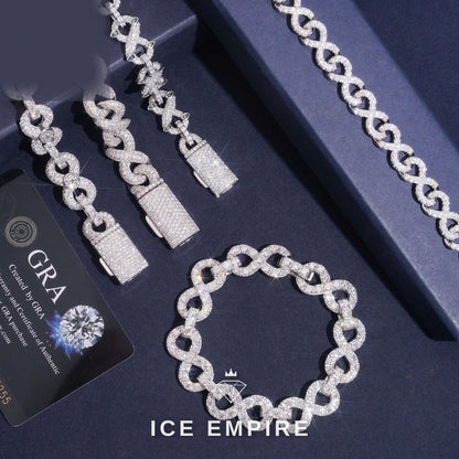 Iced Out Gold Plated Moissanite Cuban Chain