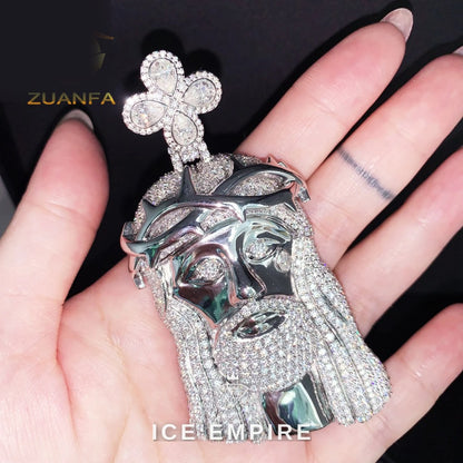 Iced Out 925 Silver Pendant
