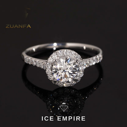 Iced Out Gold Plated Lab Grown Diamond Wedding Band
