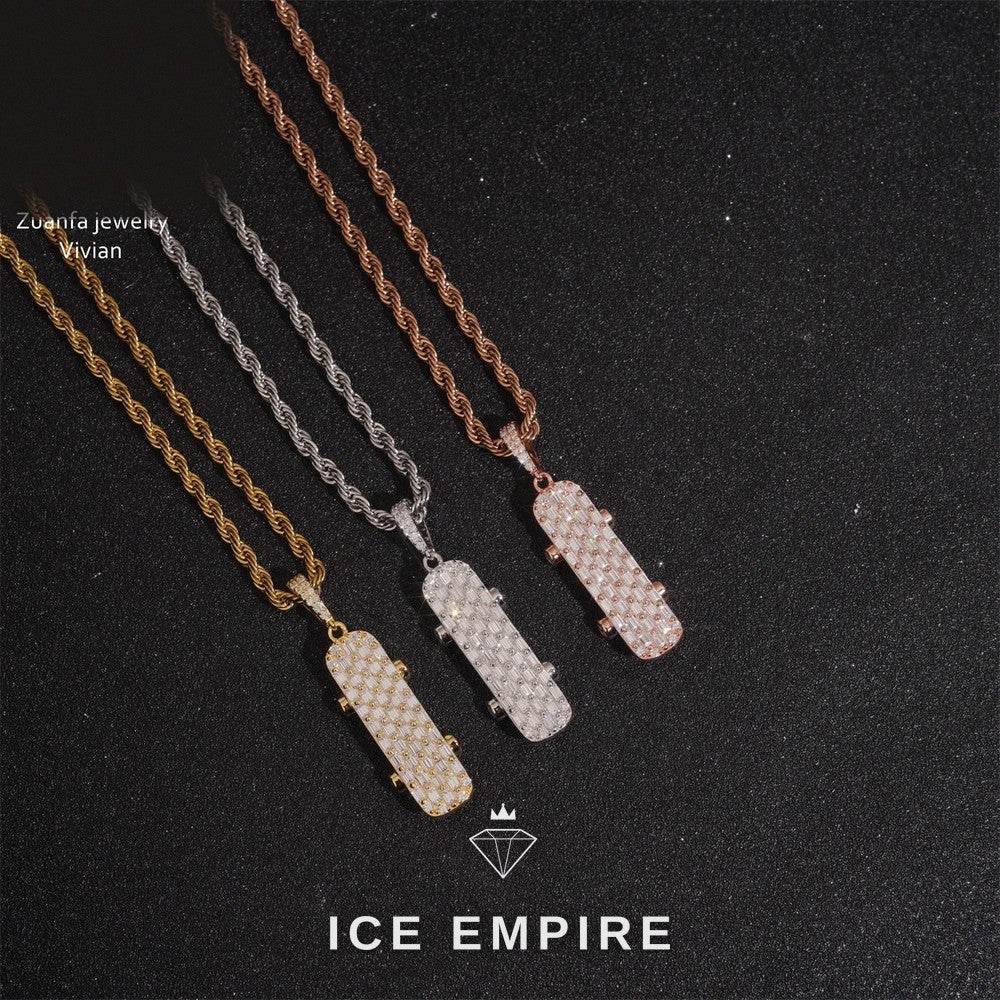 Iced Out 925 Silver Moissanite Pendant