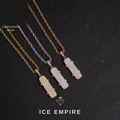 Iced Out 925 Silver Moissanite Pendant