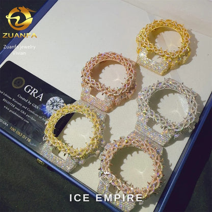 Iced Out 925 Silver Moissanite Watch