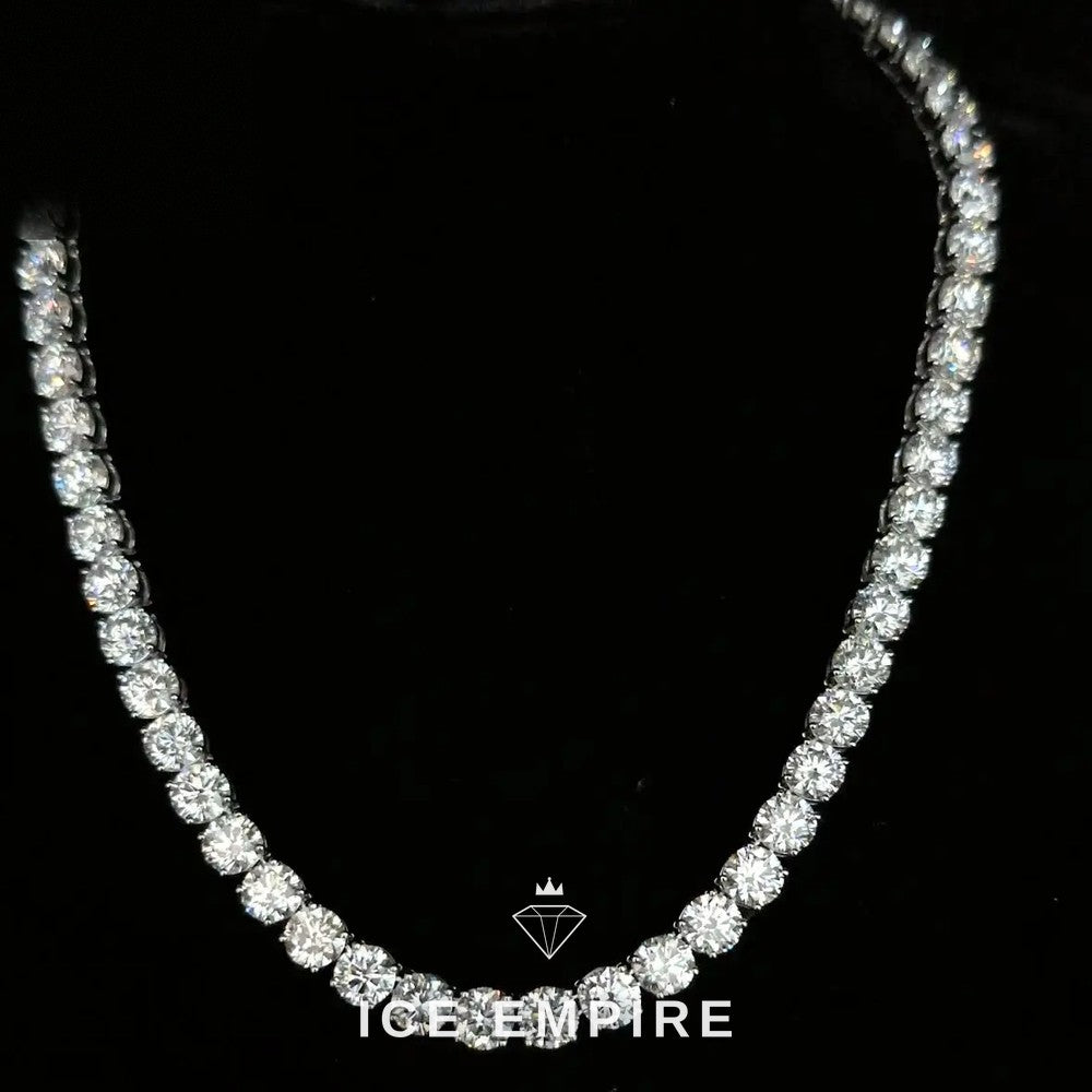 Iced Out 10K Gold Lab Grown Diamond Tennis Chain