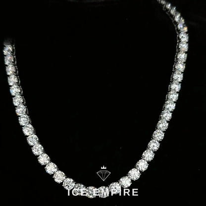 Iced Out 10K Gold Lab Grown Diamond Tennis Chain