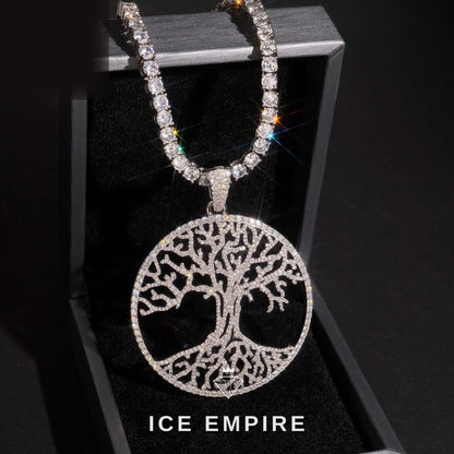 Iced Out Rose Gold Plated Moissanite Pendant