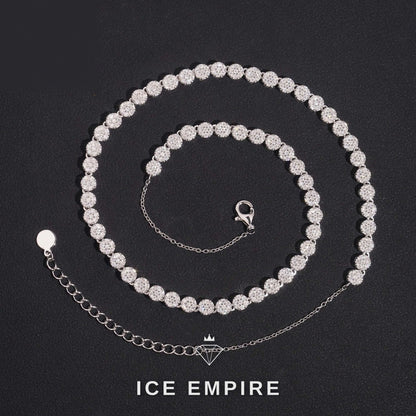 Iced Out Rose Gold Plated Moissanite Cuban Chain