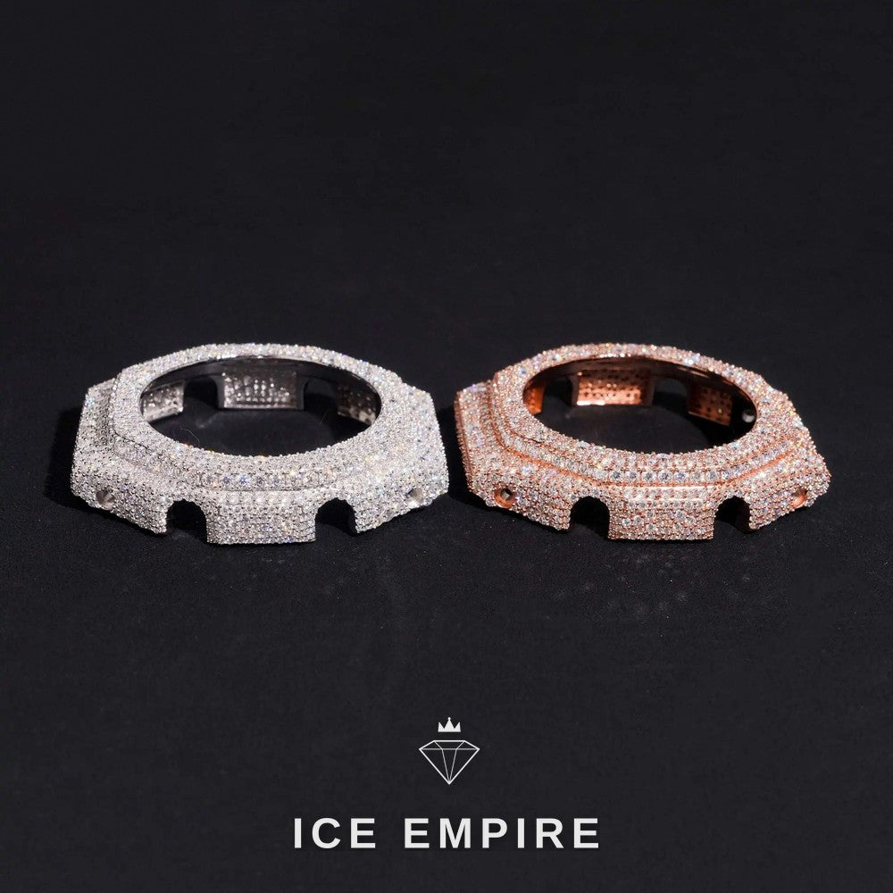 Iced Out Gold Plated Moissanite Watch