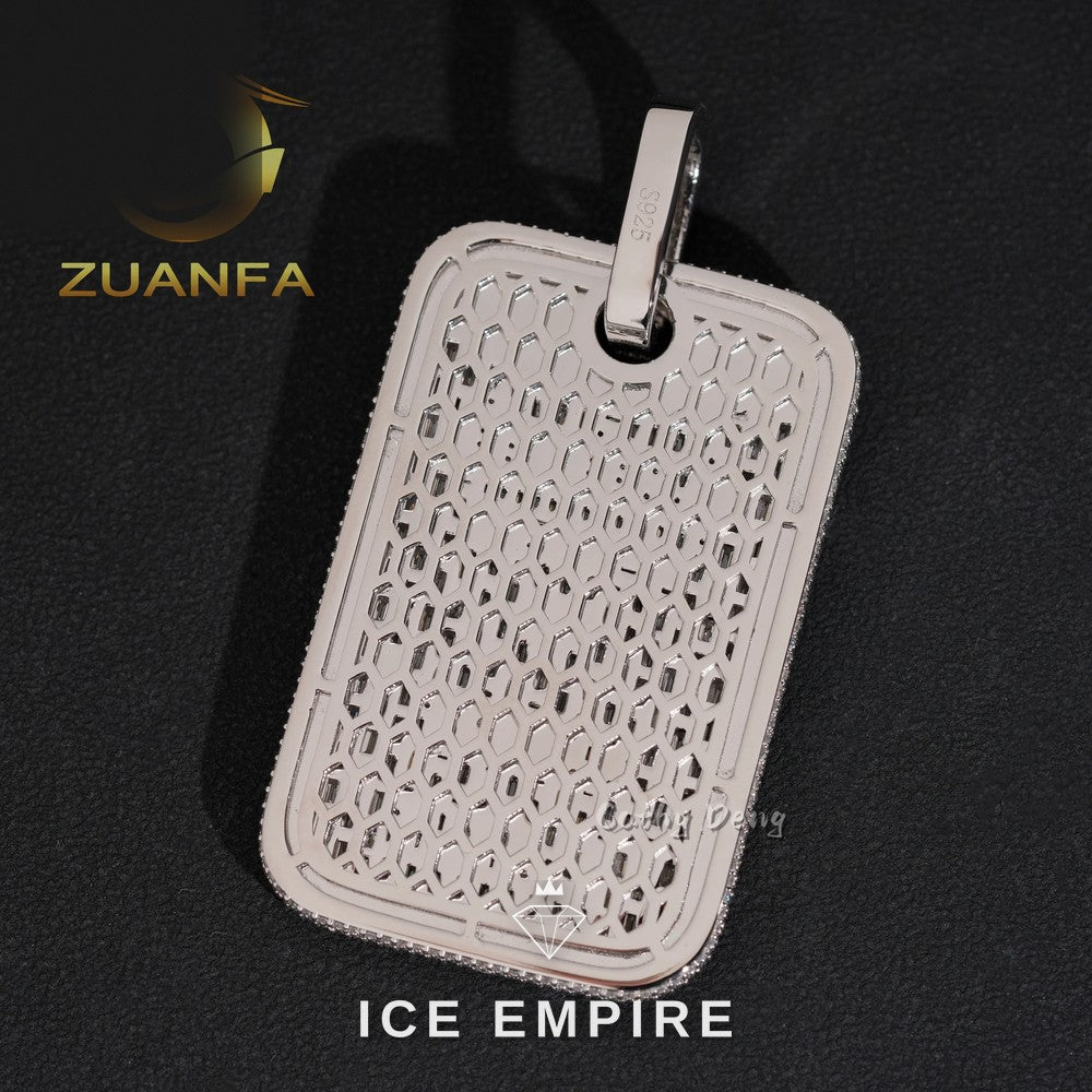 Iced Out Rose Gold Plated Moissanite Pendant