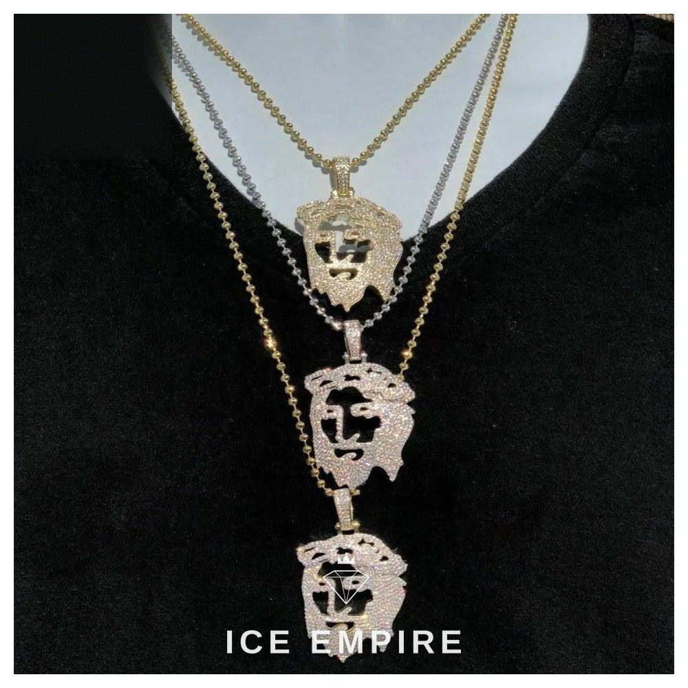 Iced Out 925 Silver Moissanite Pendant